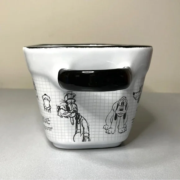 Disney Sketchbook Mickey Mouse Character Autograph Ceramic Loaf Pan - Picture 7 of 8